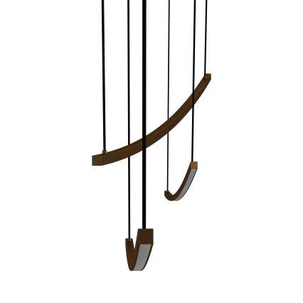 Eglo  - LED Stmívatelný lustr na lanku LED/22W/230V 2700/4000/6500K zlatá