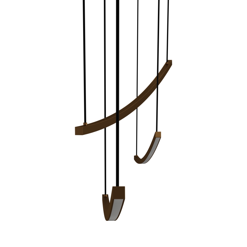 Eglo  - LED Stmívatelný lustr na lanku LED/22W/230V 2700/4000/6500K zlatá