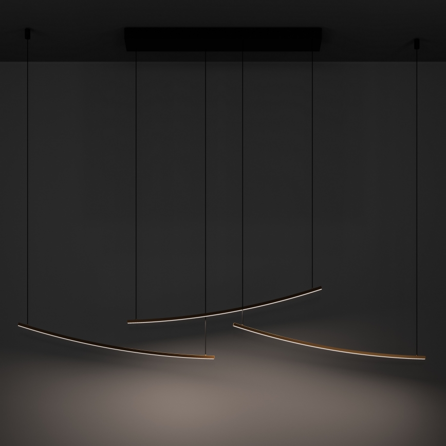 Eglo  - LED Stmívatelný lustr na lanku LED/22W/230V 2700/4000/6500K zlatá