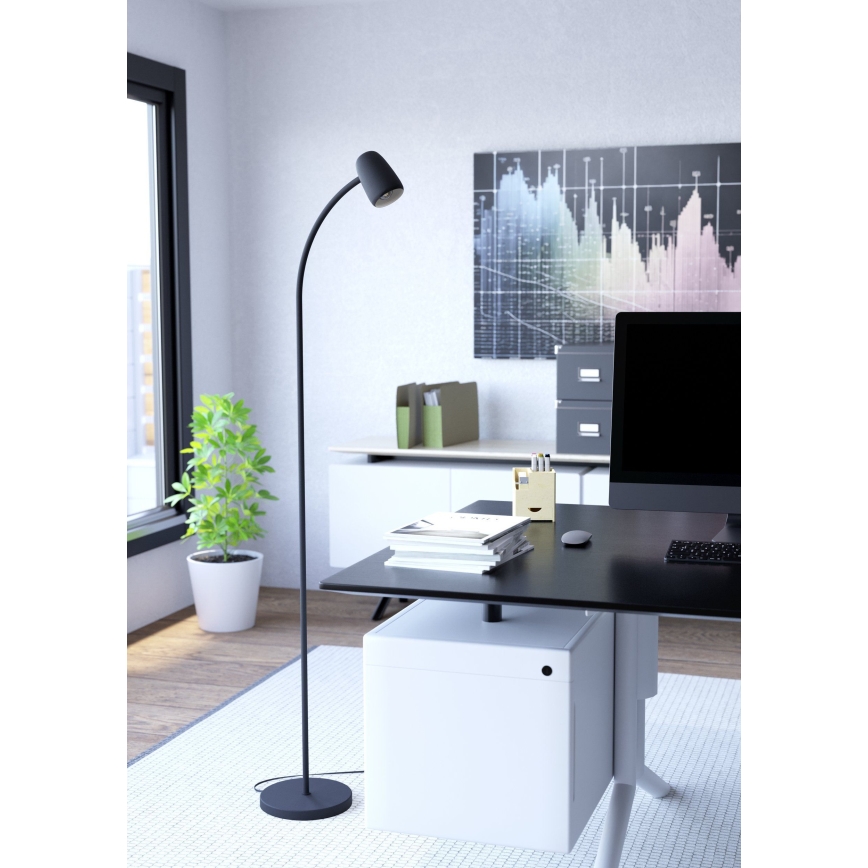 Eglo - Stojací lampa 1xE14/18W/230V černá