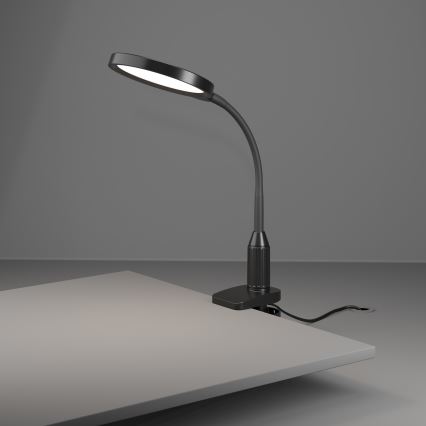 Eglo - LED Stmívatelná flexibilní lampa s klipem LED/5,5W/230V 2700/4000/6500K černá