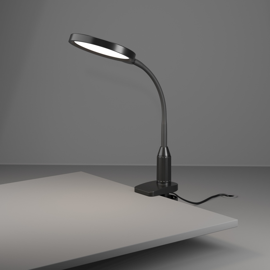 Eglo - LED Stmívatelná flexibilní lampa s klipem LED/5,5W/230V 2700/4000/6500K černá