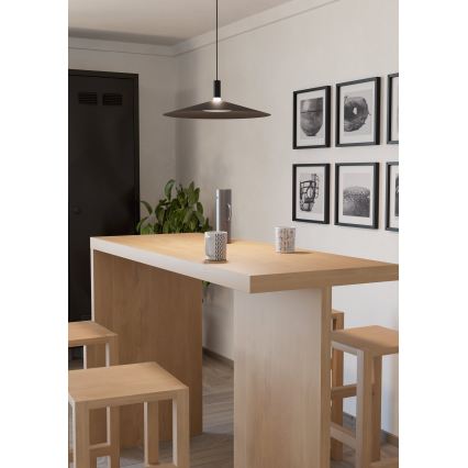 Eglo - LED RGBW Stmívatelný lustr na lanku LED/15,5W/230V 2700-6500K černá