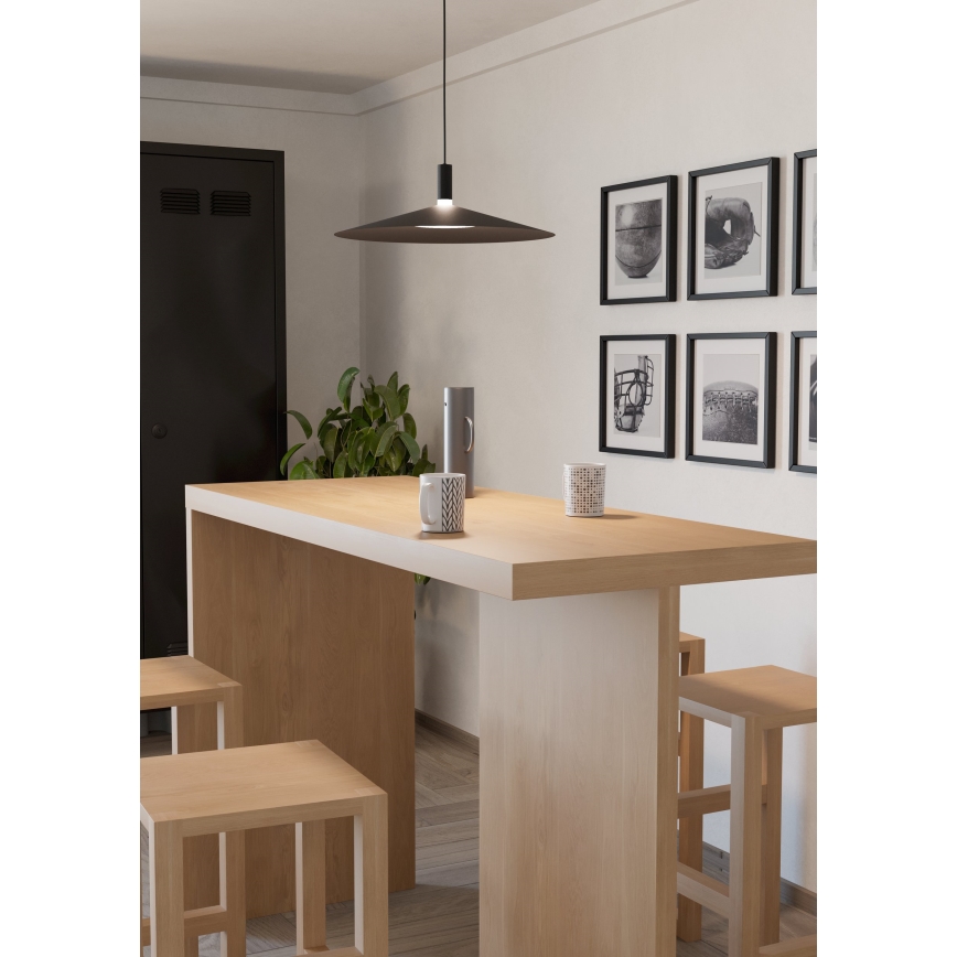 Eglo - LED RGBW Stmívatelný lustr na lanku LED/15,5W/230V 2700-6500K černá