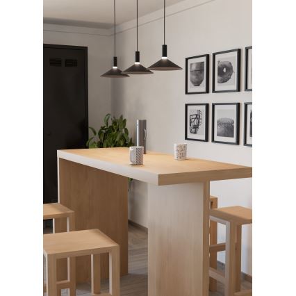 Eglo - LED RGBW Stmívatelný lustr na lanku 3xLED/7,5W/230V 2700-6500K černá