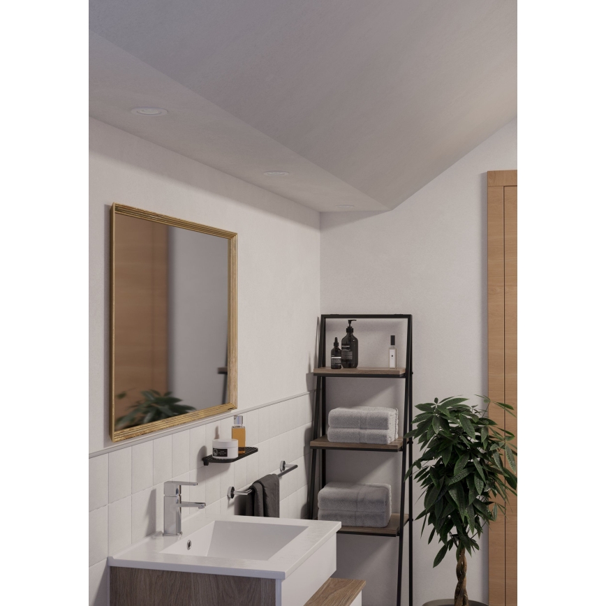 Eglo - SADA 3x LED Koupelnové podhledové bodové svítidlo 1xGU10/4,5W/230V IP44 bílá