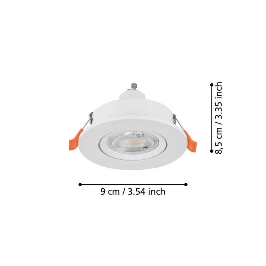 Eglo - LED Podhledové bodové svítidlo 1xGU10/4,5W/230V bílá