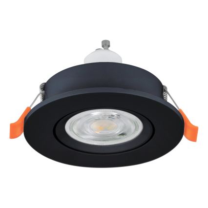 Eglo - LED Koupelnové podhledové bodové svítidlo 1xGU10/4,5W/230V IP44 černá