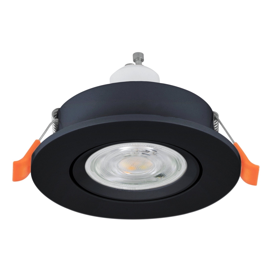 Eglo - LED Koupelnové podhledové bodové svítidlo 1xGU10/4,5W/230V IP44 černá