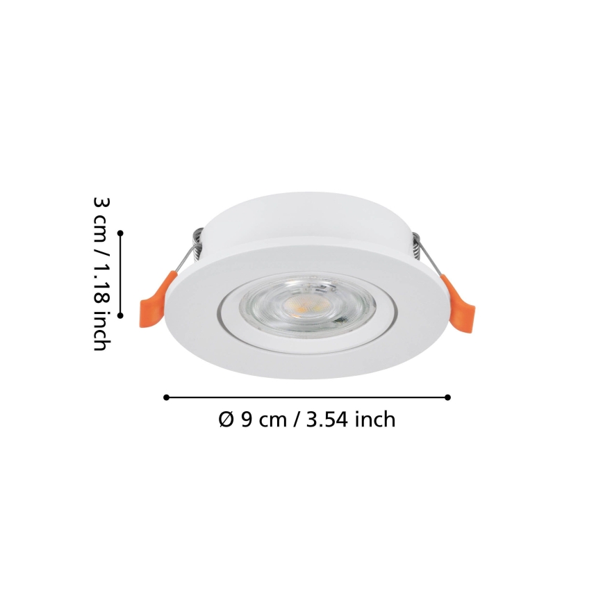 Eglo - LED Podhledové bodové svítidlo LED/4,8W/230V 2700/4000/6500K bílá