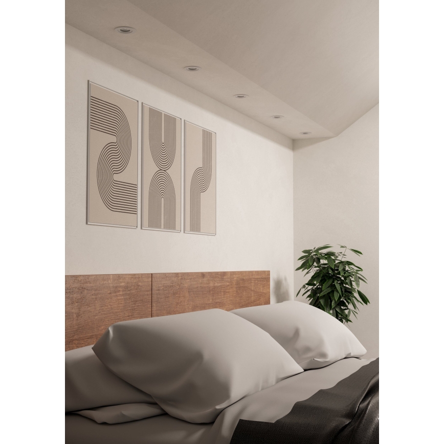 Eglo - SADA 3x LED Podhledové bodové svítidlo LED/4,8W/230V 2700/4000/6500K bílá