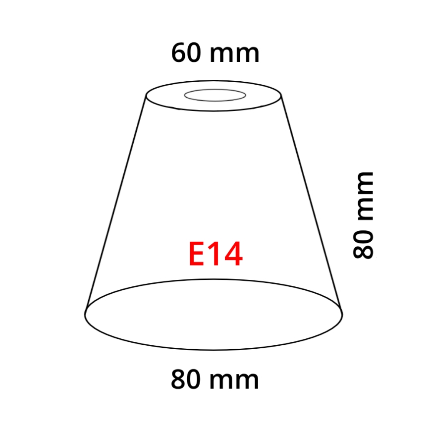 Eglo 902262 - Stínidlo MY CHOICE E14 pr. 8 cm