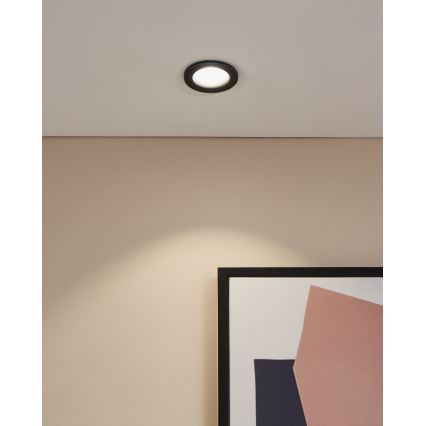 Eglo - LED Koupelnové podhledové svítidlo LED/4,9W/230V 2700/4000/6500K pr. 8,8 cm IP65 černá