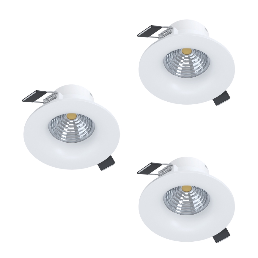 Eglo - SADA 3x LED Stmívatelné podhledové svítidlo LED/4,8W/230V pr. 8,8 cm bílá
