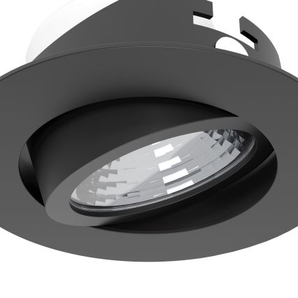 Eglo - SADA 3x LED Stmívatelné podhledové svítidlo LED/6,4W/230V pr. 8,8 cm černá
