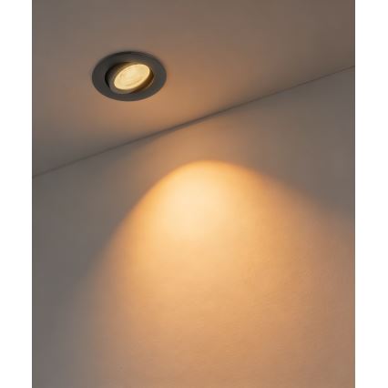 Eglo - SADA 3x LED RGBW Stmívatelné podhledové svítidlo LED/4,7W/230V 2700-6500K černá