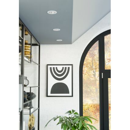 Eglo - LED Stmívatelné koupelnové podhledové svítidlo LED/4,8W/230V 2700/4000/6500K IP44 bílá/zlatá