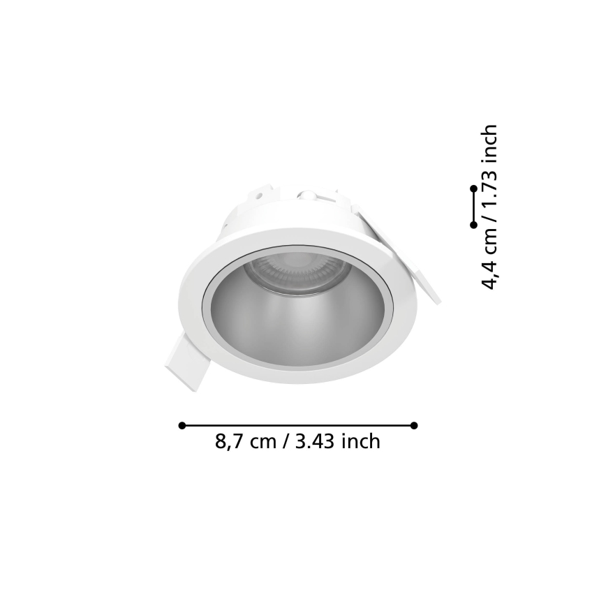 Eglo - LED Stmívatelné koupelnové podhledové svítidlo LED/4,8W/230V 2700/4000/6500K IP44 bílá/zlatá
