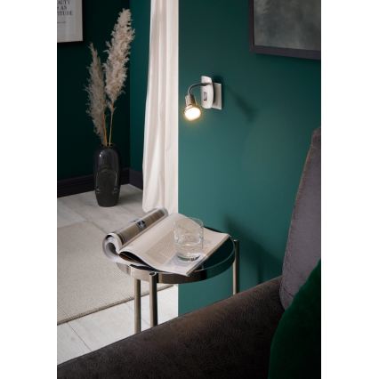 Eglo - LED Svítidlo do zásuvky 1xGU10/2,8W/230V matný chrom