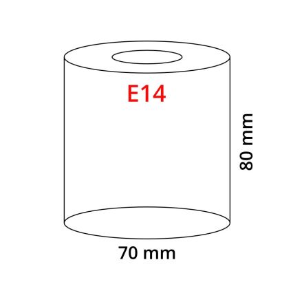 Eglo 90858 - Stínidlo MY CHOICE E14 pr.7 cm černo-bílá
