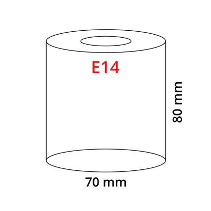 Eglo 90858 - Stínidlo MY CHOICE E14 pr. 7 cm černo-bílá