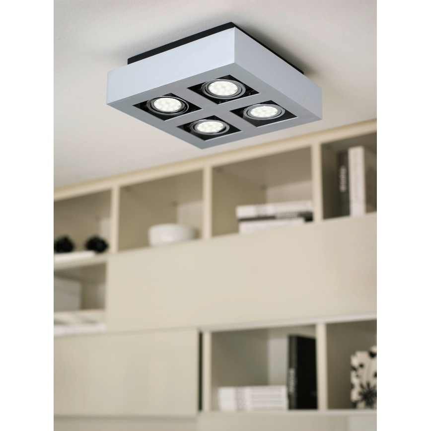 Eglo - LED Bodové svítidlo 4xGU10-LED/5W/230V