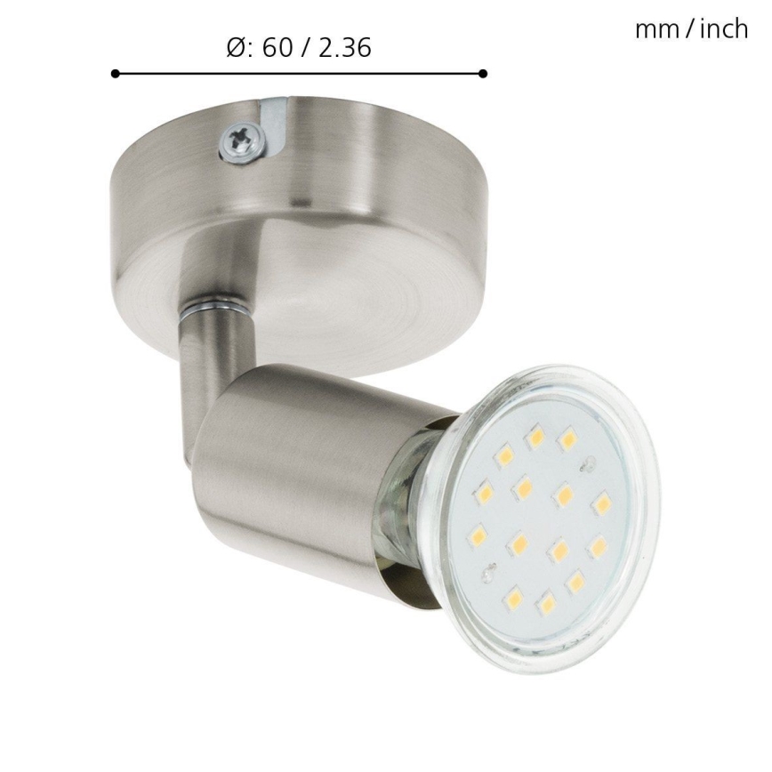 Eglo - LED Nástěnné bodové svítidlo LED 1xGU10/2,8W/230V