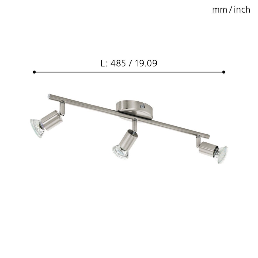 Eglo - LED bodové svítidlo 3xGU10-LED/2,8W/230V