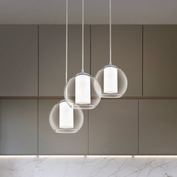 Eglo 92762 - Lustr na lanku BOLSANO 3xE27/60W