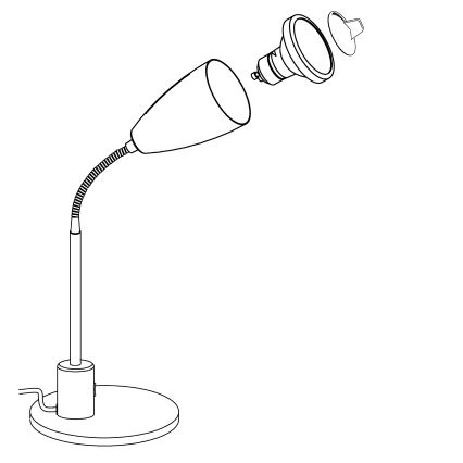 Eglo 92872 - Stolní lampa FOX 1xGU10/3W/230V