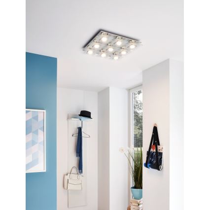 Eglo 92877 - LED stropní svítidlo CABO 9xGU10/3W/230V