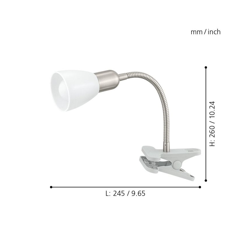 Eglo - LED lampa s klipem 1xE14-LED/4W/230V