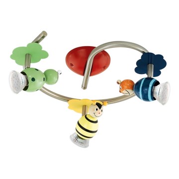 Eglo 93142 - LED dětské bodové svítidlo TAYA 1 3xGU10/3W/230V Eglo 93142 - LED dětské bodové svítidlo TAYA 1 3xGU10/3W/230V
