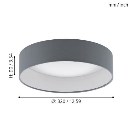 Eglo - LED stropní svítidlo LED/12W/230V