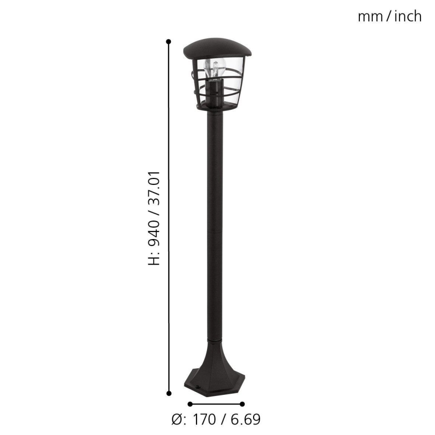 Eglo - LED Venkovní lampa E27/8,5W/230V IP44