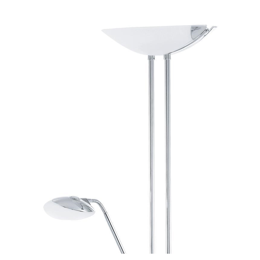 Eglo - LED Stmívatelná stojací lampa LED/20W + LED/2,5W lesklý chrom