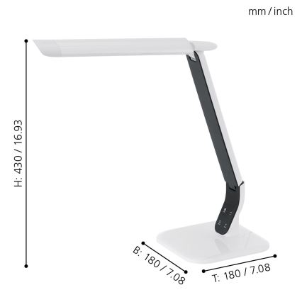 Eglo - LED stmívatelná lampa LED/6W/230V