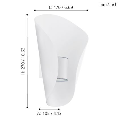 Eglo - LED Venkovní osvětlení 2xLED/2,5W/230V IP44