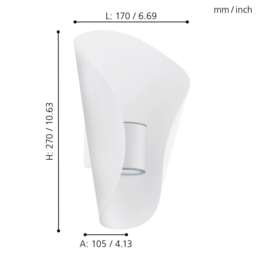 Eglo - LED Venkovní osvětlení 2xLED/2,5W/230V IP44