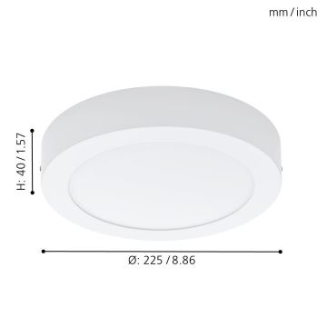 Eglo 94075 - LED stropní svítidlo FUEVA 1 LED/16,47W/230V