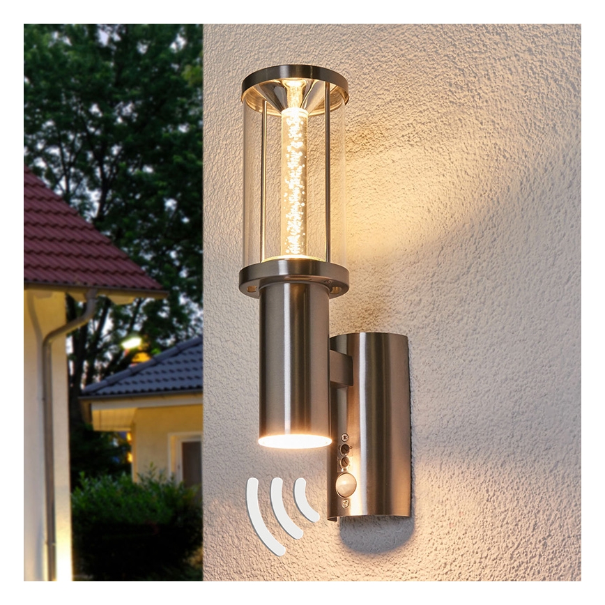 Eglo - LED venkovní osvětlení s čidlem 1xGU10/3W + LED/3,7W IP44
