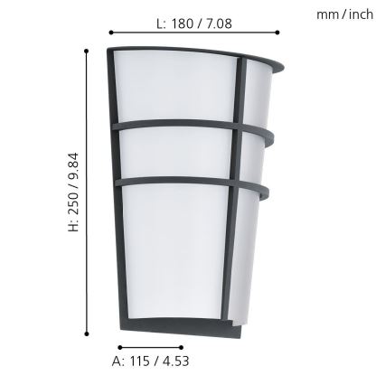 Eglo - LED venkovní osvětlení 2xLED/2,5W/230V IP44