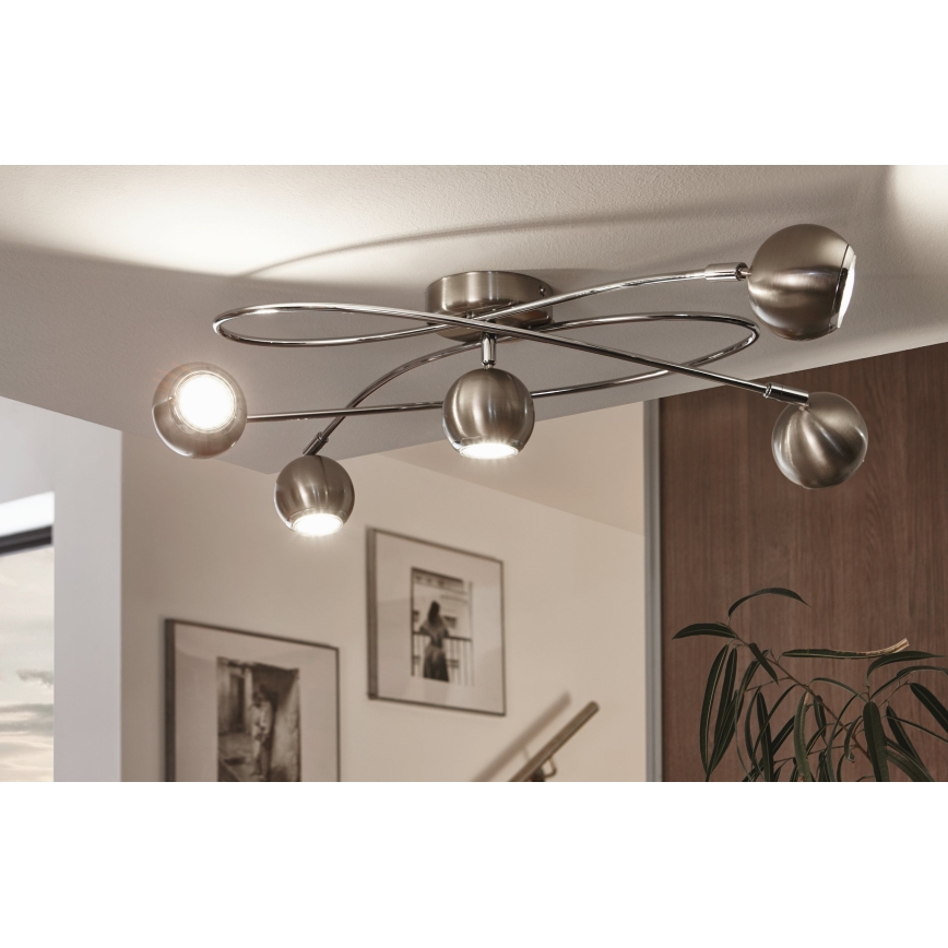 Eglo - LED Bodové svítidlo 5xGU10-LED/3W/230V