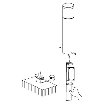 Eglo - LED venkovní osvětlení LED/3,7W/230V IP44