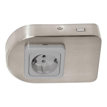 Eglo 94662 - Podlinková zásuvka SCHUKO vč. USB TAXANO