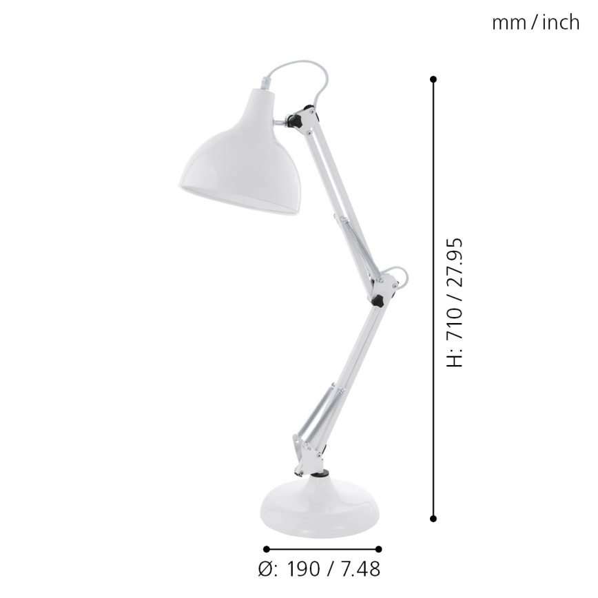 Eglo - Stolní lampa 1xE27/40W/230V