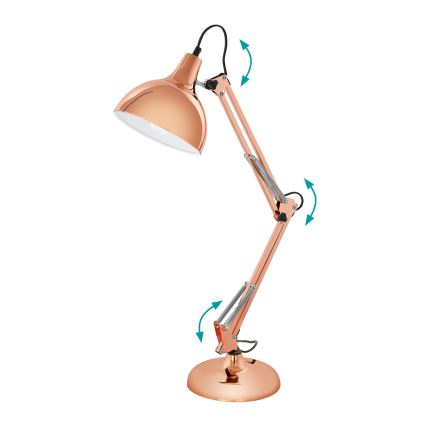 Eglo 94704 - Stolní lampa BORGILLIO 1xE27/40W/230V