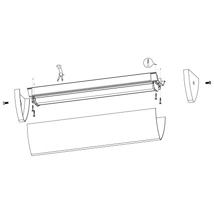 Eglo - LED koupelnové svítidlo 1xLED/16W/230V IP44