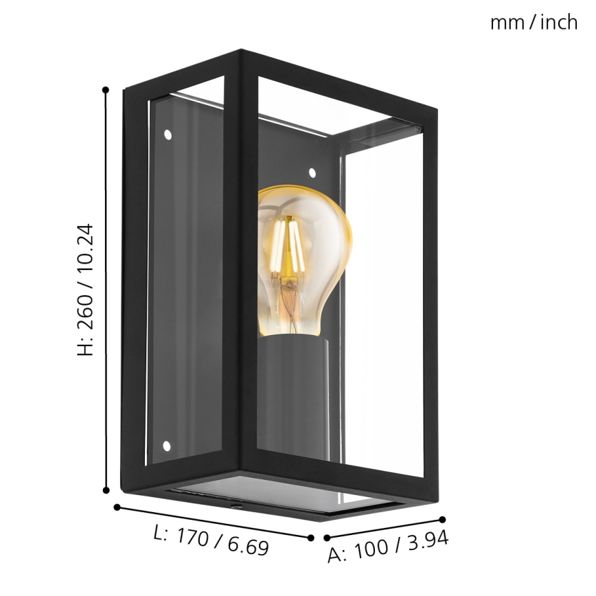 Eglo - Venkovní svítidlo 1xE27/60W/230V IP44