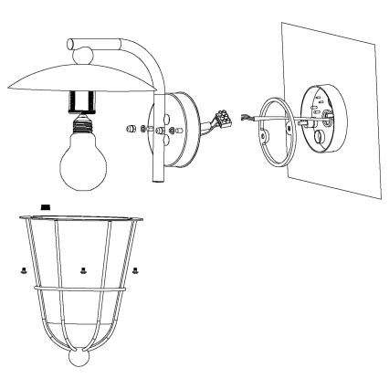 Eglo 94841 - LED Venkovní svítidlo PULFERO 1xE27/8,5W/230V IP44